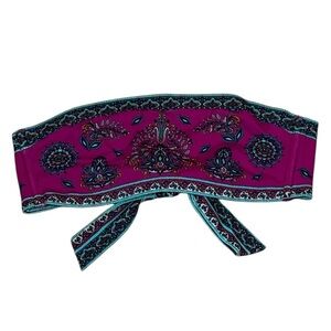 Victoria’s Secret Bandeau Bikini Top, Magenta teal, Small